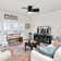 Modern 3-Blade Flush Mount Ceiling Fan with Light and Remote Control
