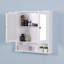 Armoire de salle de bain murale Parvashi avec 2 portes miroir et tablette réglable