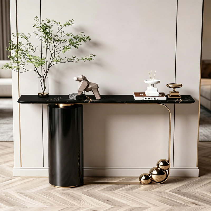 Console Modern Minimalist, H 33,5 po x l 63 po x P 13,8 po