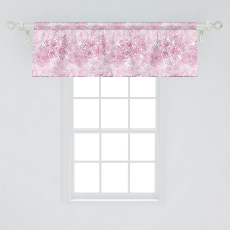 Ensemble de 2 cantonnières Ambesonne Cherry Blossom, L 54 po x L 12 po