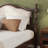Pine wooden Bed with Upholstered Headboard and Panel Footboard,-1809944510-1809944496