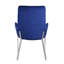 Ensemble de deux chaises d'appoint en velours bleu et argent