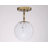 Khushdil Glass Semi Flush Mount