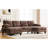U-Shaped In Brown Chenille, Featuring Dual Chaise Lounges, Storage Pockets And Armrest Pillows For A Comfortable Home Atmosphere 103.5" Chenille Fabric With Pillows, Ideal Peaceful-977977231