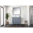 Dark Grey Bath Vanity 36 In. W X 22 In. D, Left Offset And Cultured Marble Top-117978686