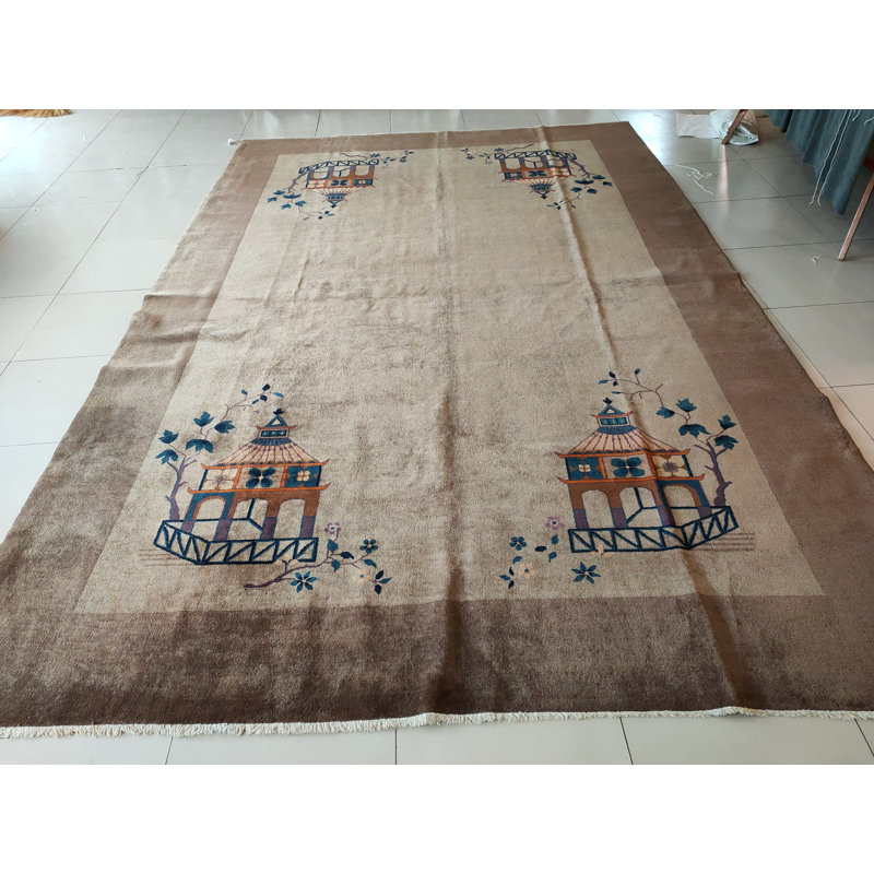 Hand Knotted Wool Area Rug