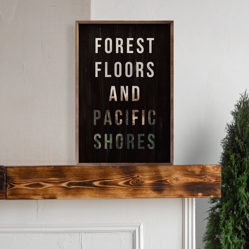 Planchers de forêt et rivages du Pacifique - noir, H 24 po x l 16 po