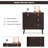 3-drawer Sideboard Storage Display Cabinet