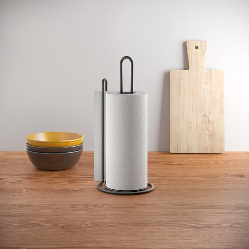 My-Roll LAVA Free-Standing Kitchen Roll Holder Black
