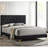 Lexie Black/Gold Diamond Tufted Eastern King Panel Bed-593752528