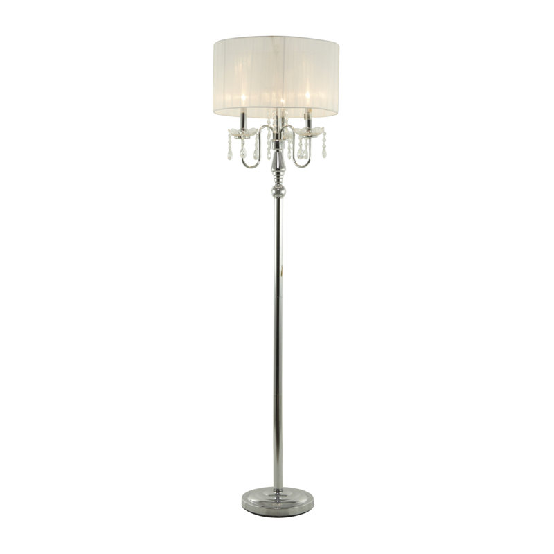 Lampe candélabre Ej, Blanc, Blanc