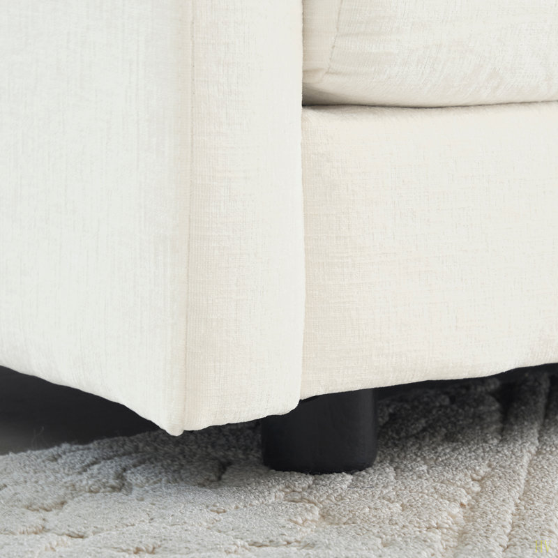 Fauteuil de lecture rembourré Comfy, Blanc