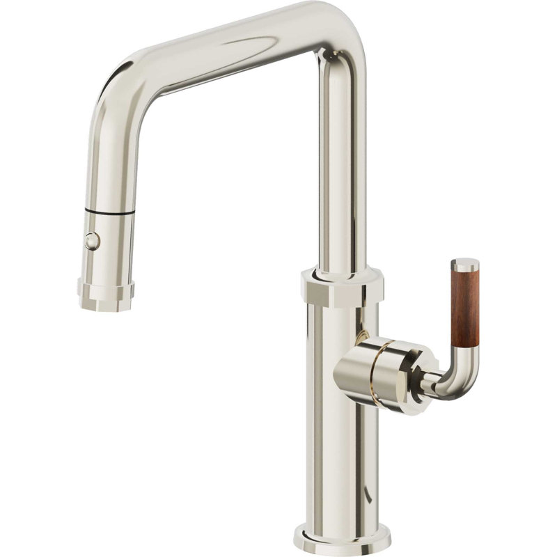 Descanso Kitchen Faucet, Polished Nickel