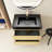 Devonta 29.9 " W Free Standing Wall Mounted 1 Single Vanity Bathroom Vanity With Solid Surface Top