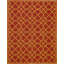 Hand-Knotted High-Quality Red and Gold Area Rug