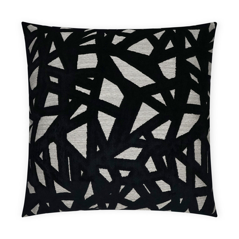 Veleri Decorative Pillow, Black, Square 24"