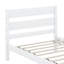 Structure de lit simple en bois, lit plateforme simple avec tête et pied de lit, cadres de lit simple pour enfants avec supports à lattes-1822137347