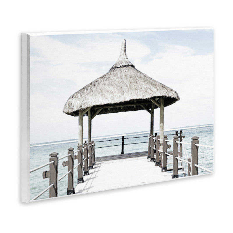 Plaque murale Jetty At Noon Coast, design par Noah Bay, H 13 po x l 19 po