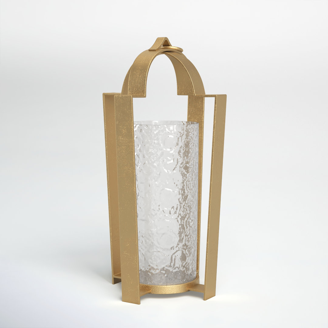 25'' H Brass Tabletop Hurricane Birch Lane™