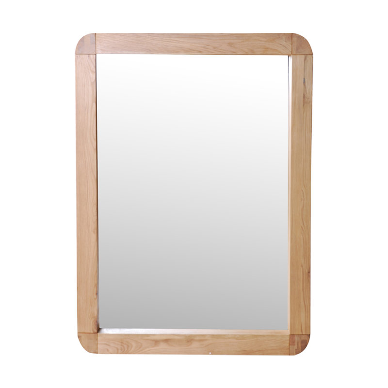 Acton Wood Flat Wall Mirror, Natural Oiled