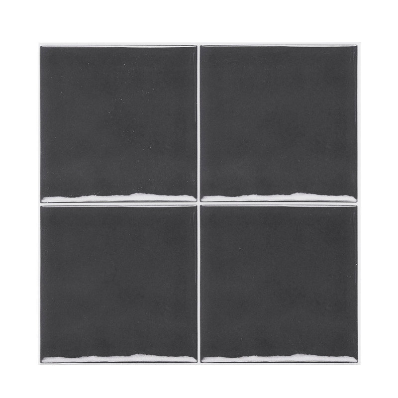 30Pcs Self-Adhesive Thick Wall Tile Stickers, Dark Grey