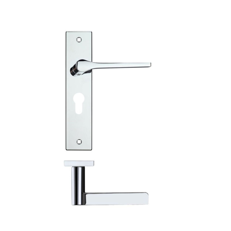 Latch Right Hand Door Handle, Polished Chrome