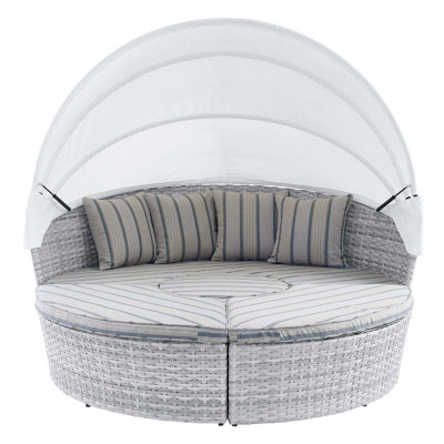 Modway Scottsdale Canopy Sunbrella Outdoor Patio Daybed by Modway