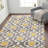 Caritta Geometric Gray/Yellow/Cream Area Rug-1000901180
