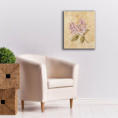 'Lilac On Cracked Linen'  by Cheri Blum Canvas Wall Art