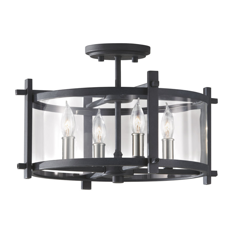 Crissey Glass Semi Flush Mount