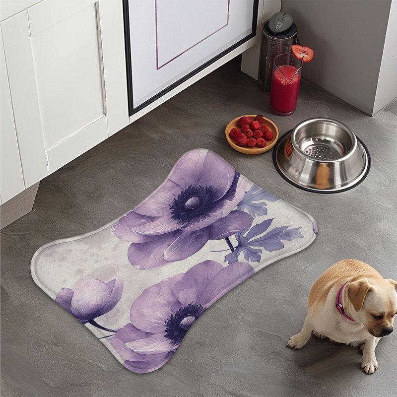 Elegant Anemones - Tapis d'alimentation en os 1 pièce