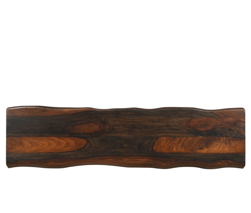 Console 60 po en bois massif brun foncé