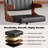 Adjustable Height Swivel Faux Leather Bar Stools (Set of 4)-146354427-146354424