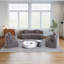 Canapé modulaire incurvé chenille avec 6 coussins Chenille-179405932-179405935