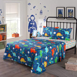 P-ctsheet Dinosaur 100% Cotton Animal Print Sheet Set