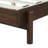 Larkston Mid-Century Modern Rubber Wood Platform Bed With Faux Leather Headboard-114765980-114765982