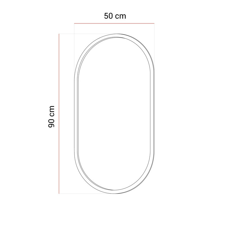 Oval Wall Mirror
