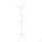 Coat Rack, Hall Tree, Free Standing, 8 Hooks, Entryway, 70"h, Bedroom, White Metal, Contemporary, Modern