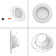 5/6" Round 15W LED Recessed Dimmable Downlight