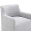 Chaise avec accoudoirs rembourrée avec roulettes Orya-1708436287