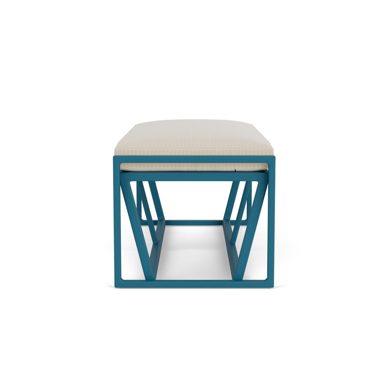 Summit Outdoor Dining Bench, Peacock, Beach Natural