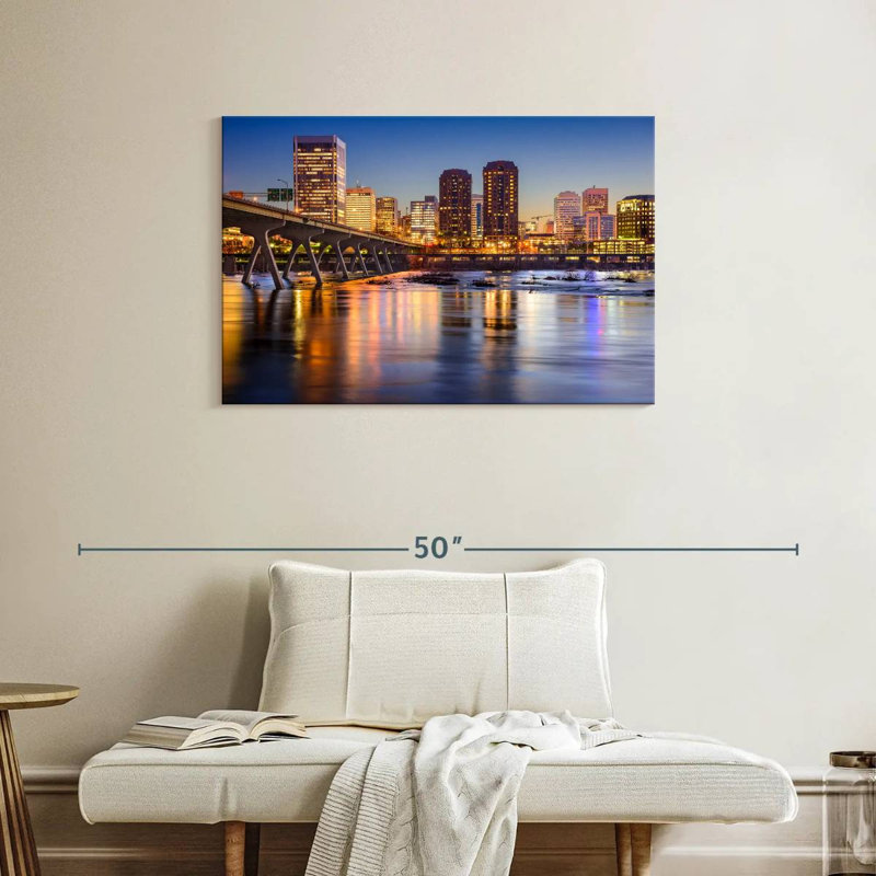 Rorry Illuminated Richmond City, 24" H x 36" W