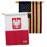 Ensemble de drapeaux de maison de Pologne Nationality