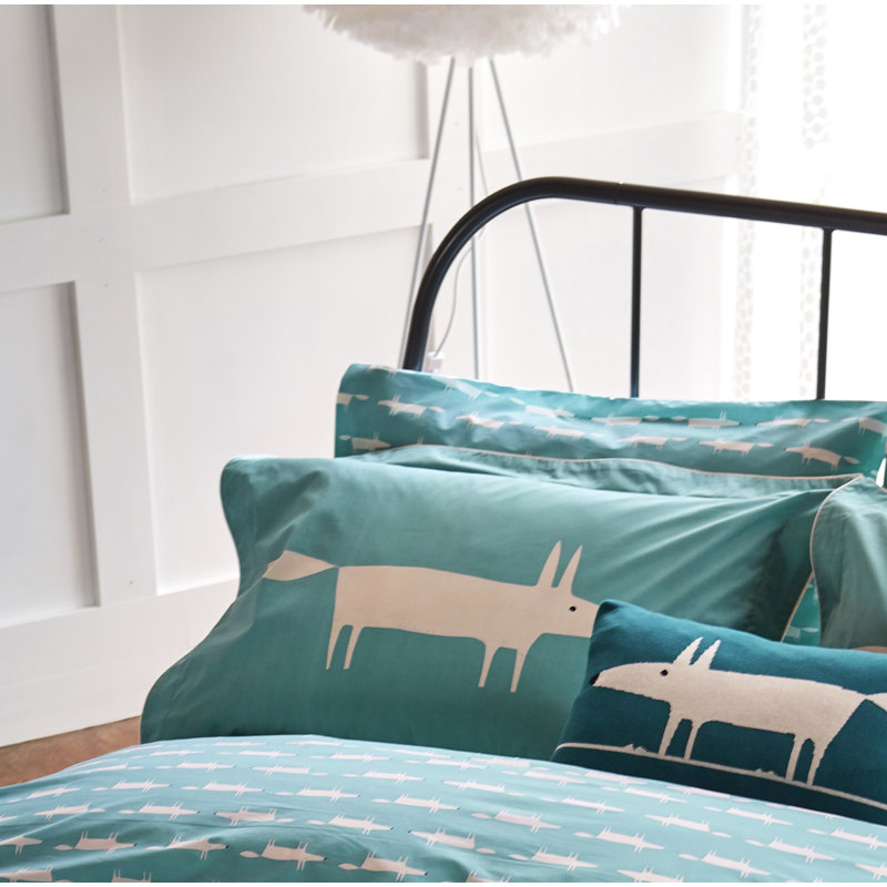 Mr Fox 100% Cotton, Teal