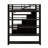 Metal Loft Bed With Storage Shelves