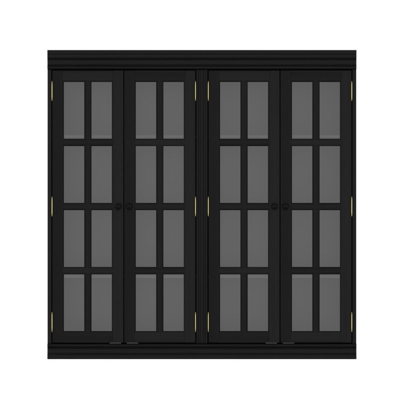 Armoire garde-manger H 47,2 po avec 4 portes en verre