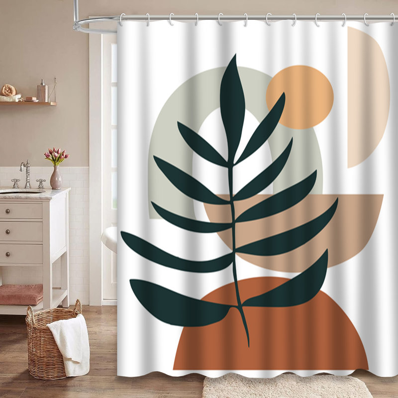 Rideau de douche Boho Minimalist, L 72 po x l 72 po