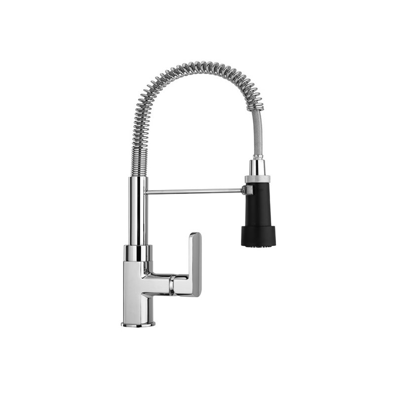Piralla Ovo Pull Down Kitchen Faucet, Chrome