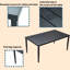 Ensemble repas d'extérieur 7 pièces: cadre en aluminium, coussins Sunbrella, 6 chaises, trou pour parasol