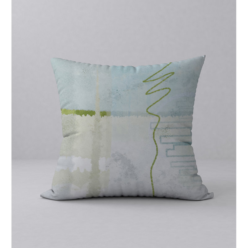 Chic Abstract Reversible Throw Pillow, 24" x 24"